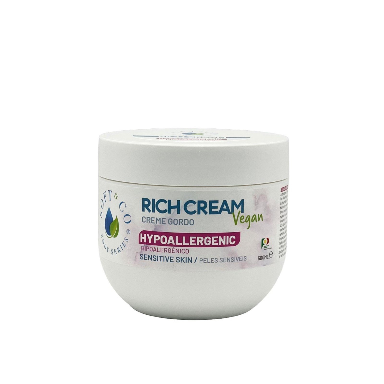 Soft & Co Crème Riche Hypoallergénique 500ml