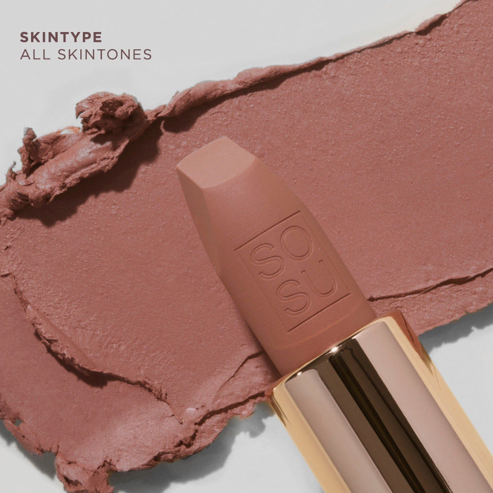 SOSU Cosmetics Matt Finish Lipstick Don't Be Chai 3.2g