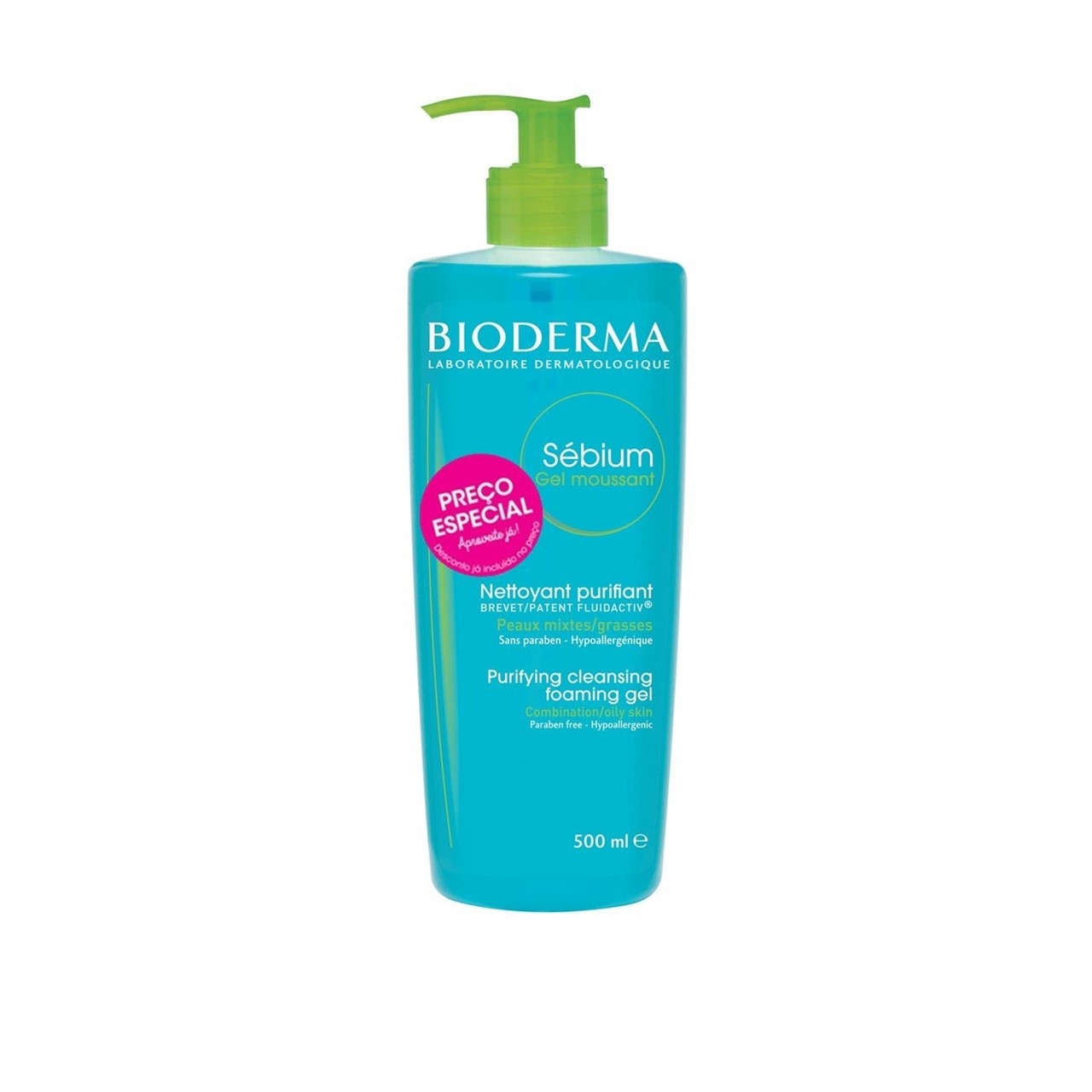 Bioderma Sébium Schäumendes Gel Reinigungsschaum Klärend 500ml