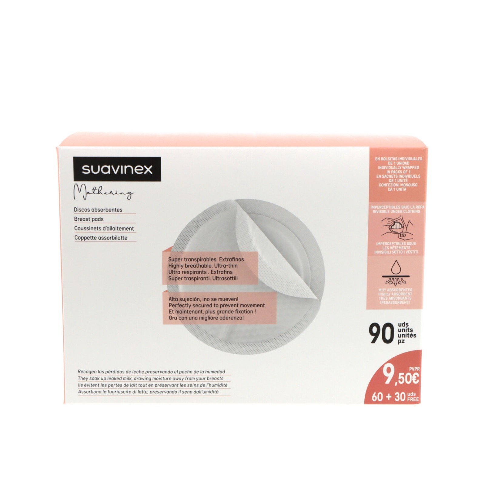 Suavinex Absorberende Ammeindlæg x90