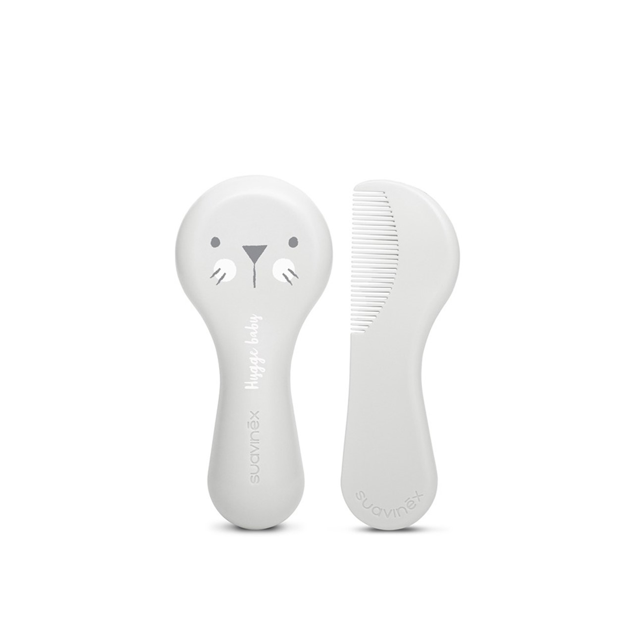 Suavinex White Brush-Comb Set +0m