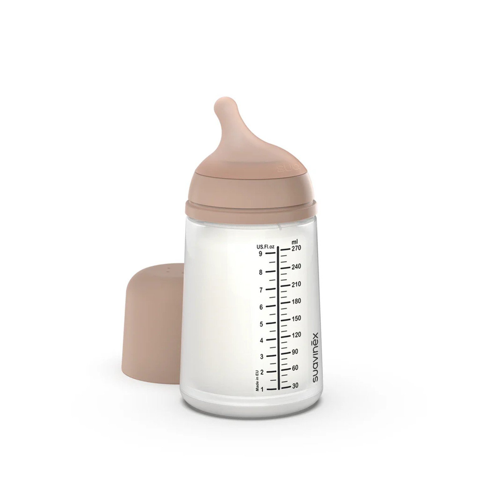 Suavinex Zero Zero Biberón de Plástico Anticólicos Flujo M +3m Medio 270ml