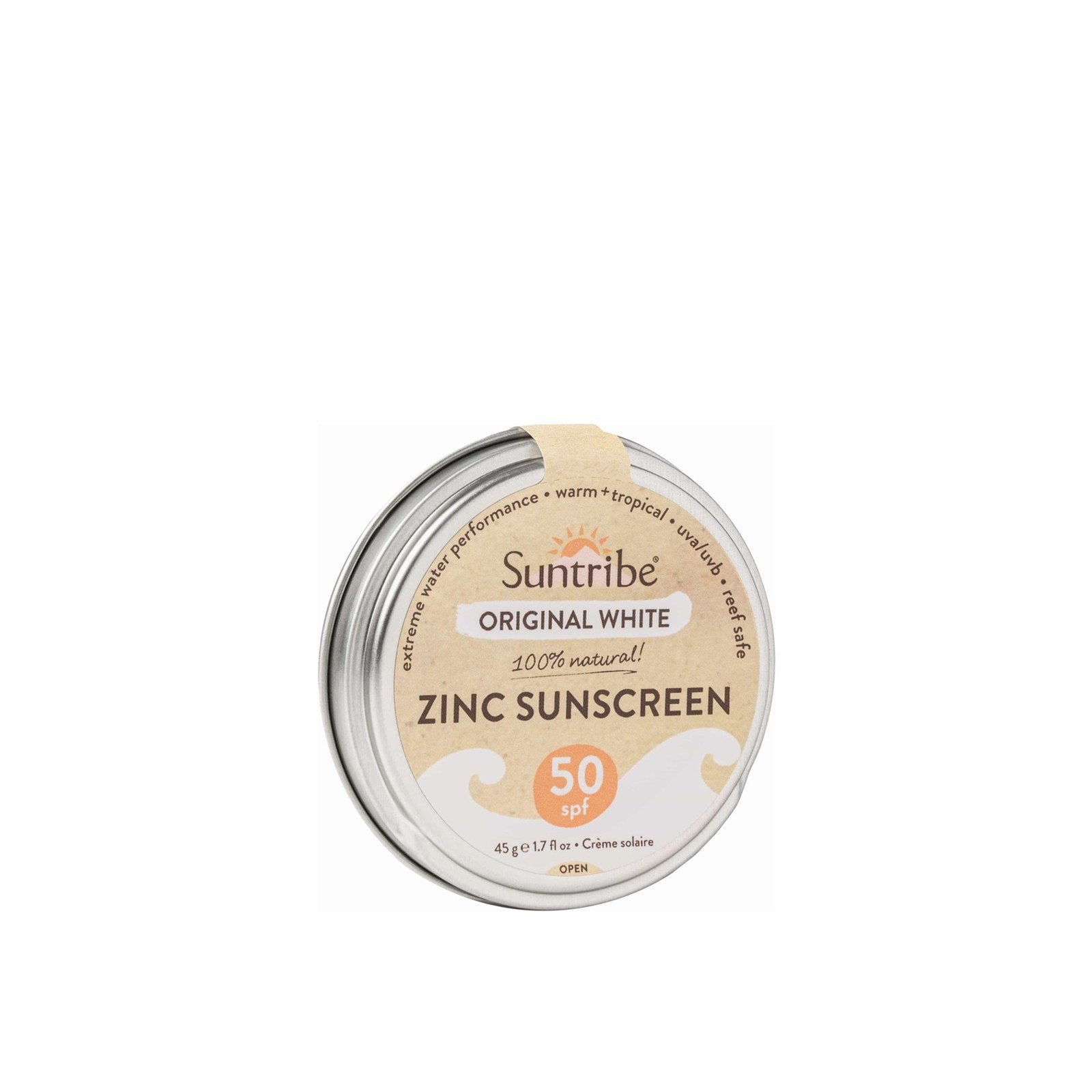 Suntribe Protector Solar de Zinc SPF50 Original White 45g