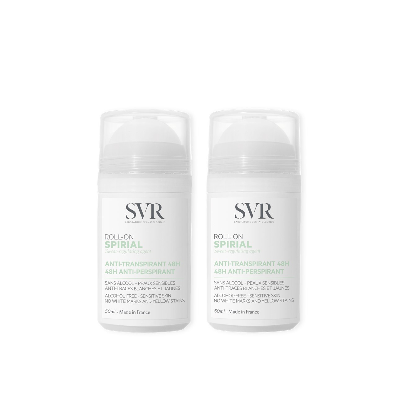 SVR Spirial Anti-Transpirant Deodorant Roll-On 48u 50ml x2