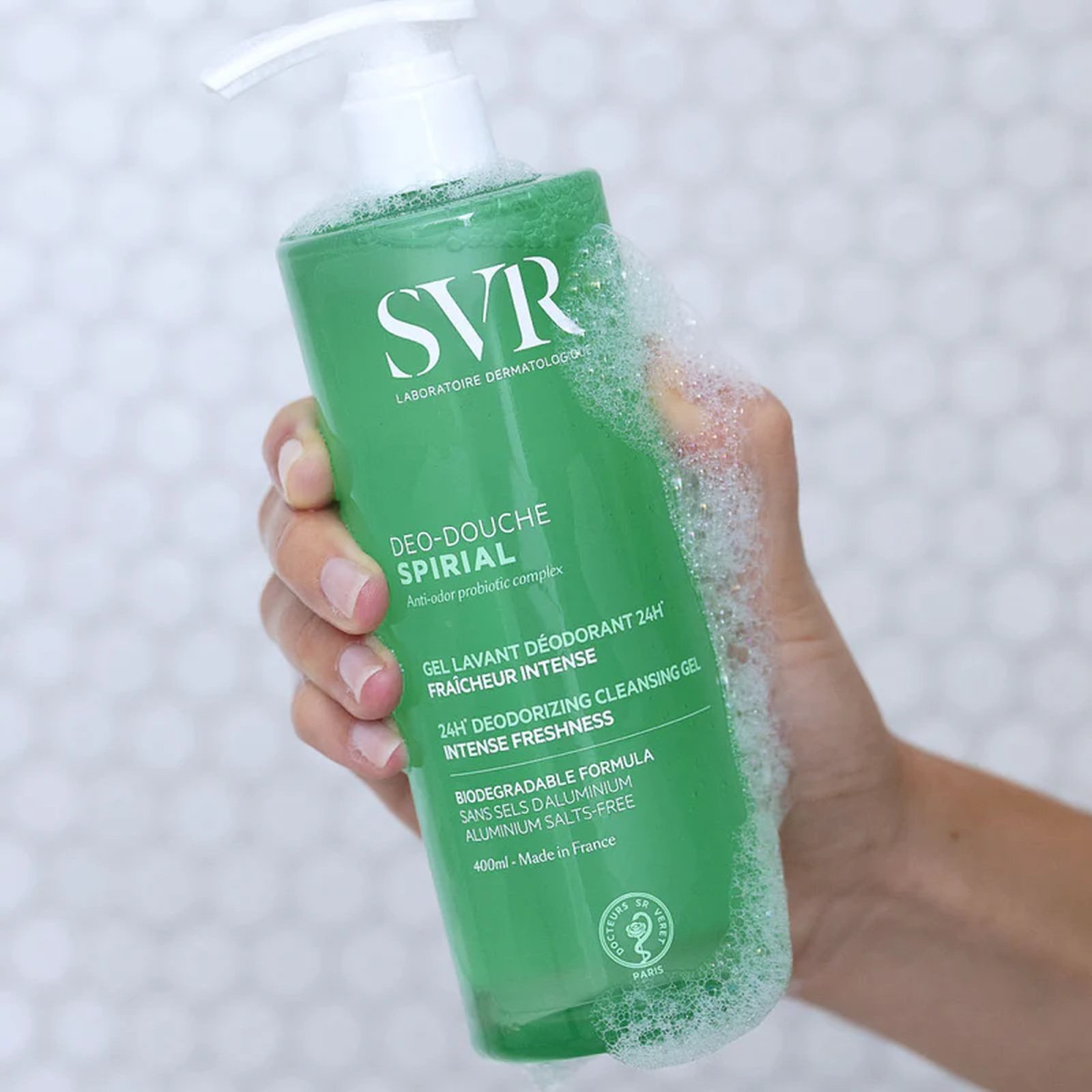 SVR Spirial Deo-Douche 24h Deodorizing Cleansing Gel 400ml + Refill 400ml