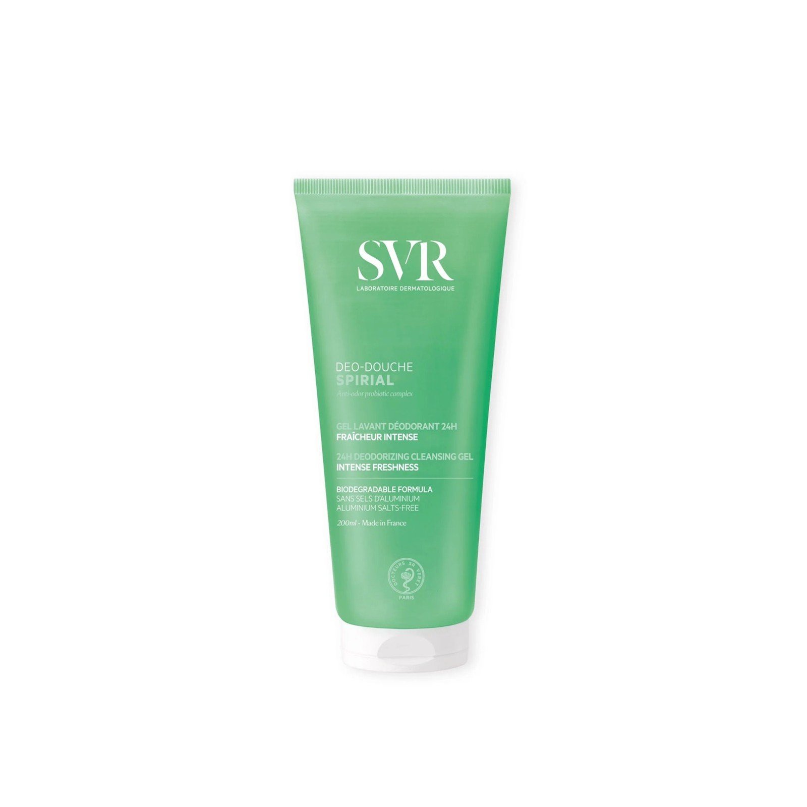 SVR Spirial Déo-Douche Gel Douche Déodorant Fraîcheur Intense 200ml