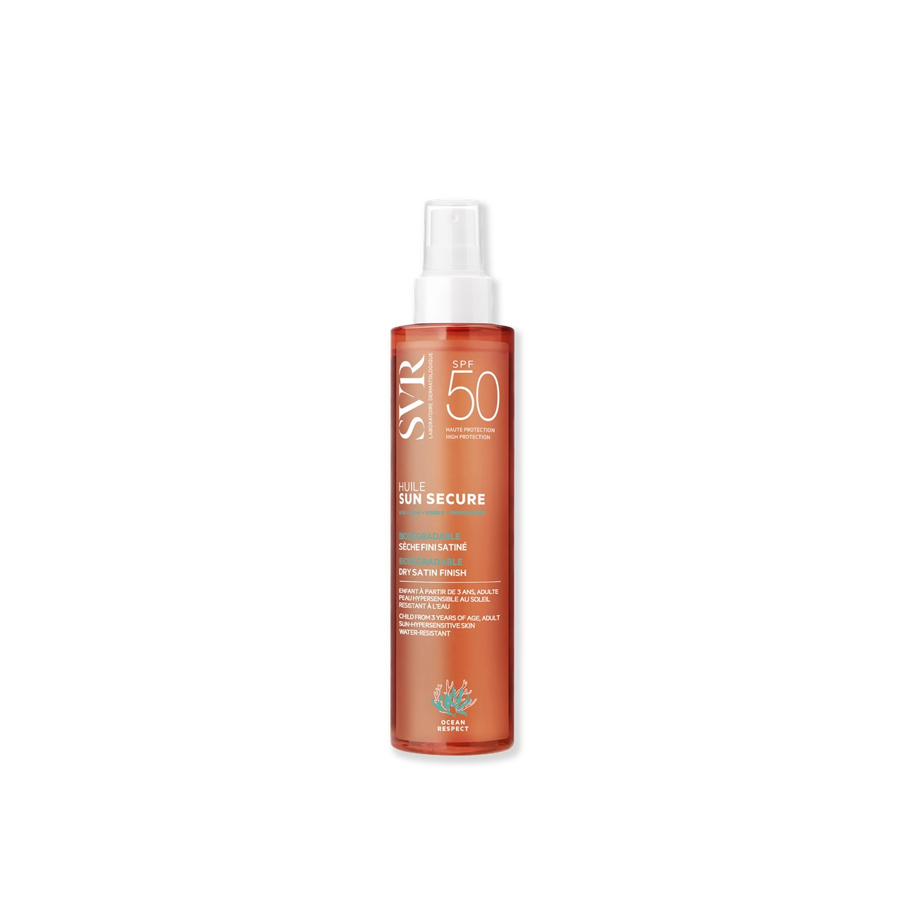 SVR Sun Secure Satin Finish Dry Oil SPF50 Sunscreen 200ml