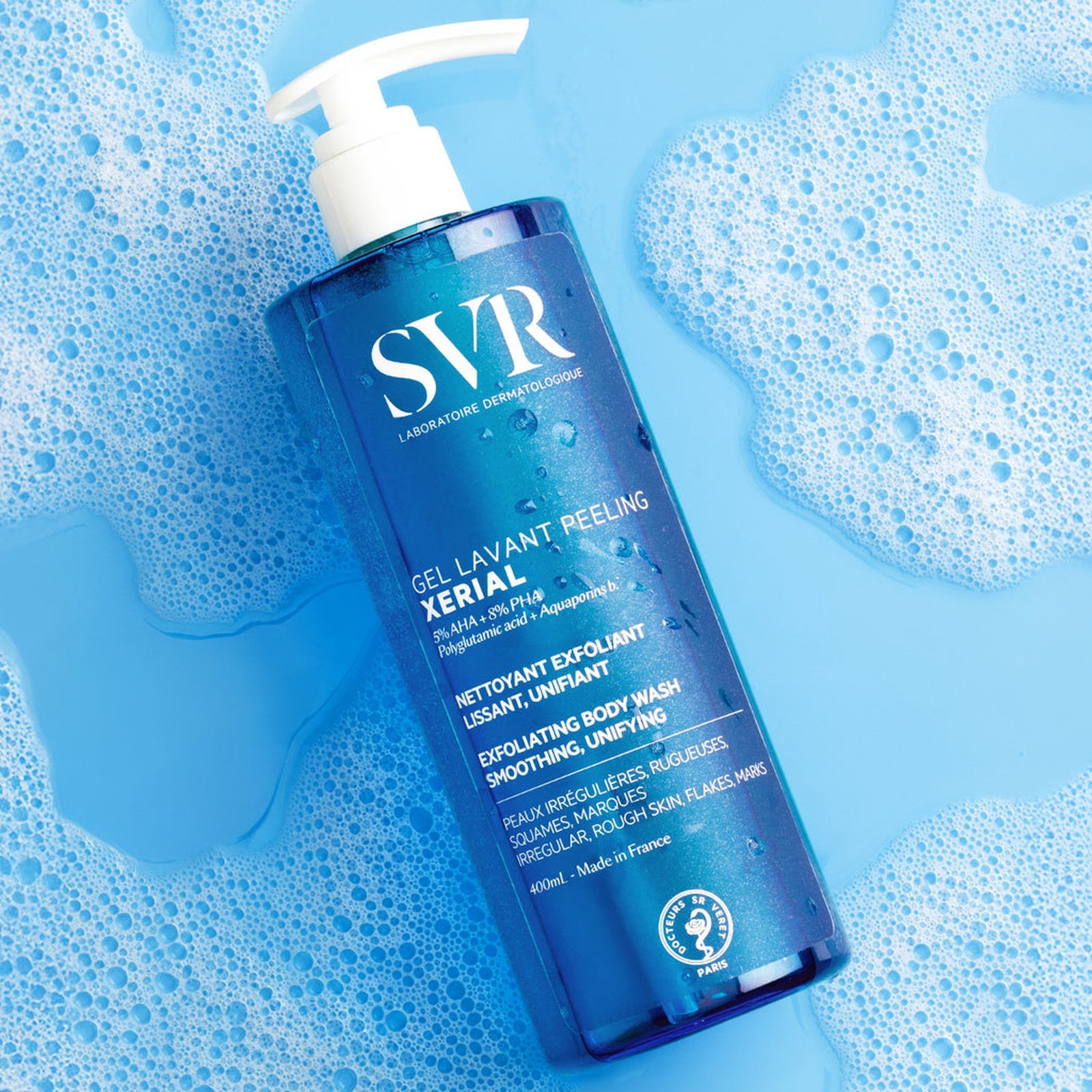 SVR Xérial Gel Nettoyant Peeling Exfoliant 400ml