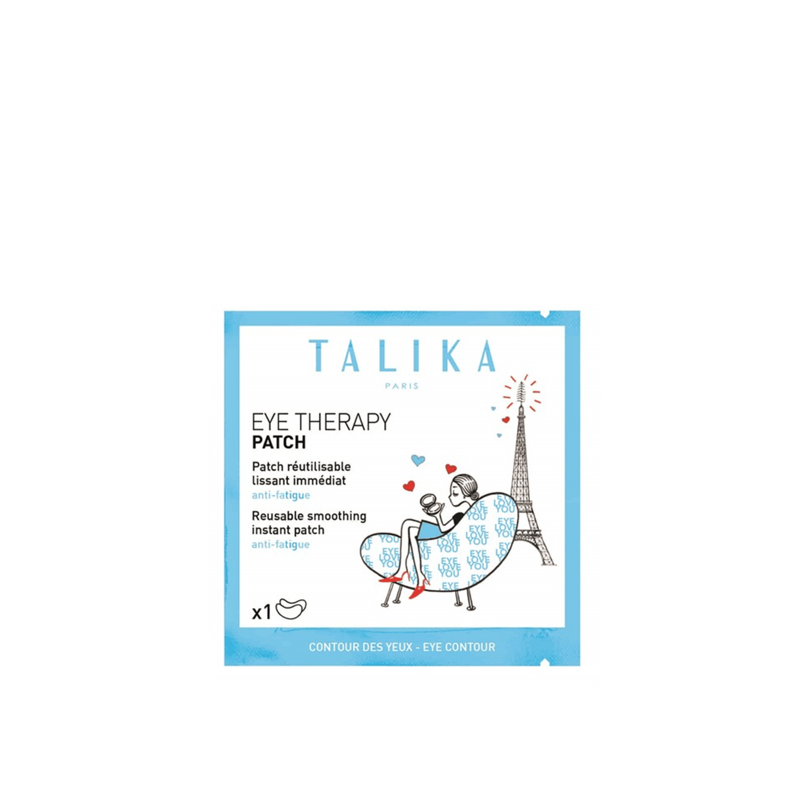 Talika Eye Therapy رقعة فورية قابلة لإعادة الاستخدام للتنعيم