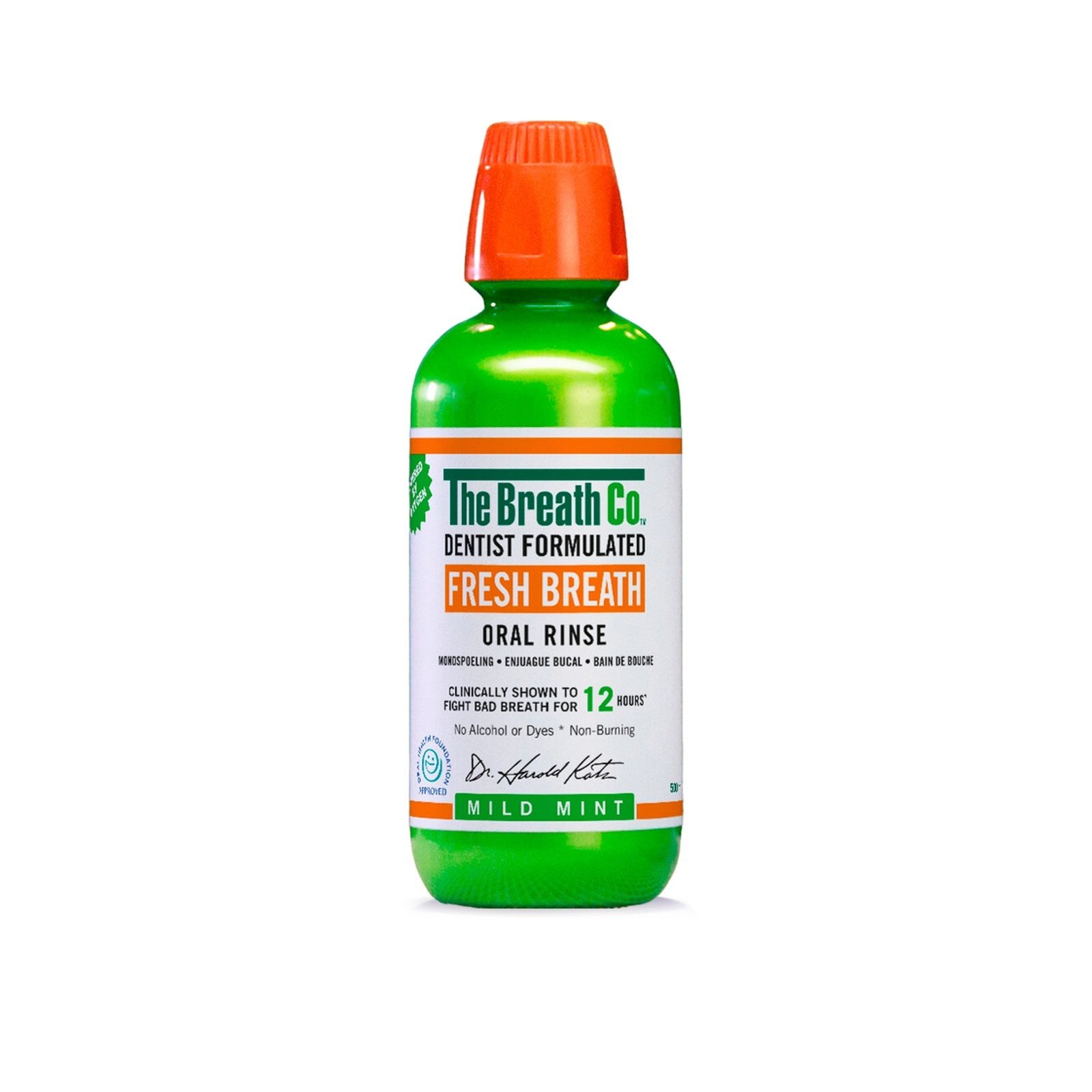 The Breath Co Fresh Breath Mild Mint Mouthwash 500ml