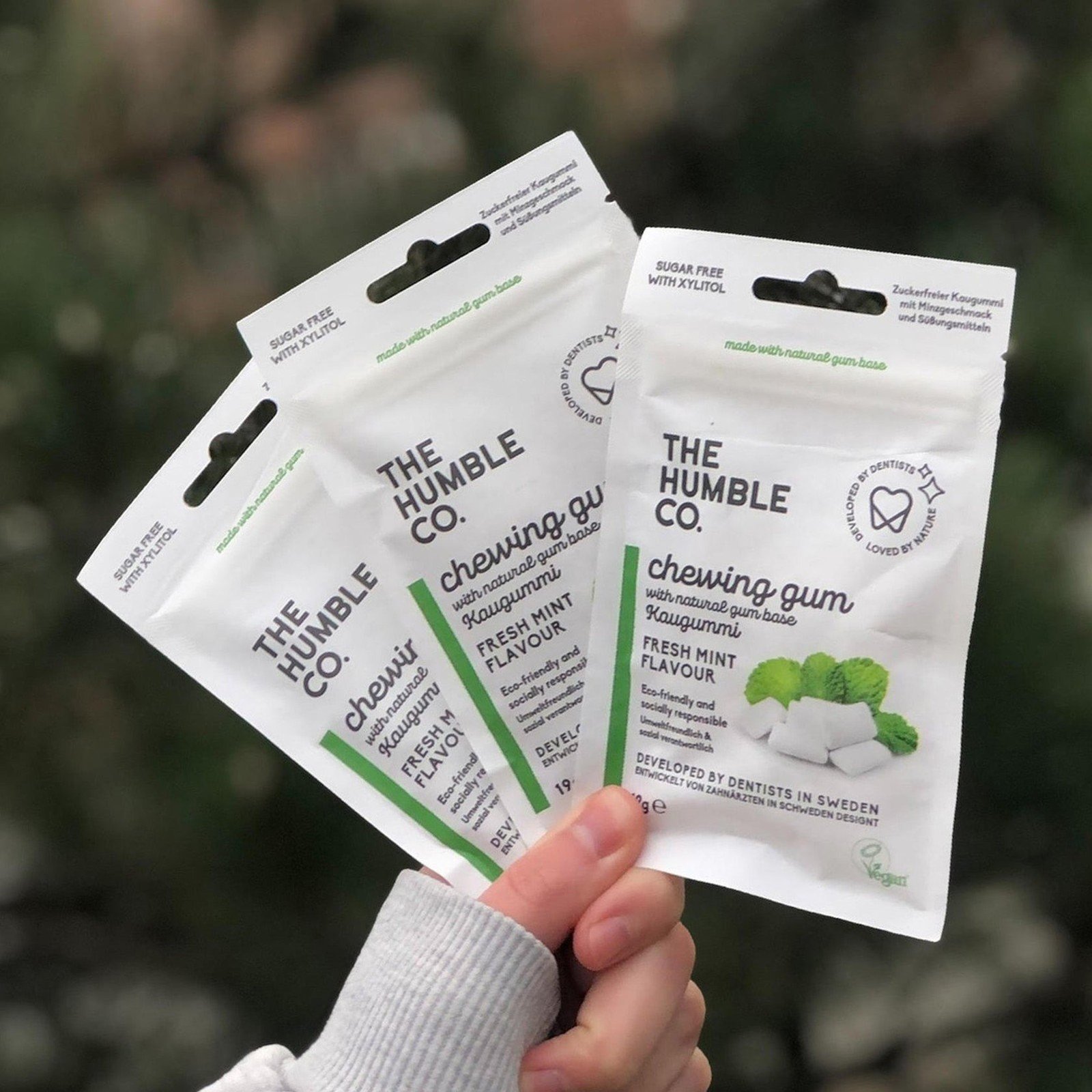 The Humble Co. Natural Chewing Gum Fresh Mint Flavour 19g