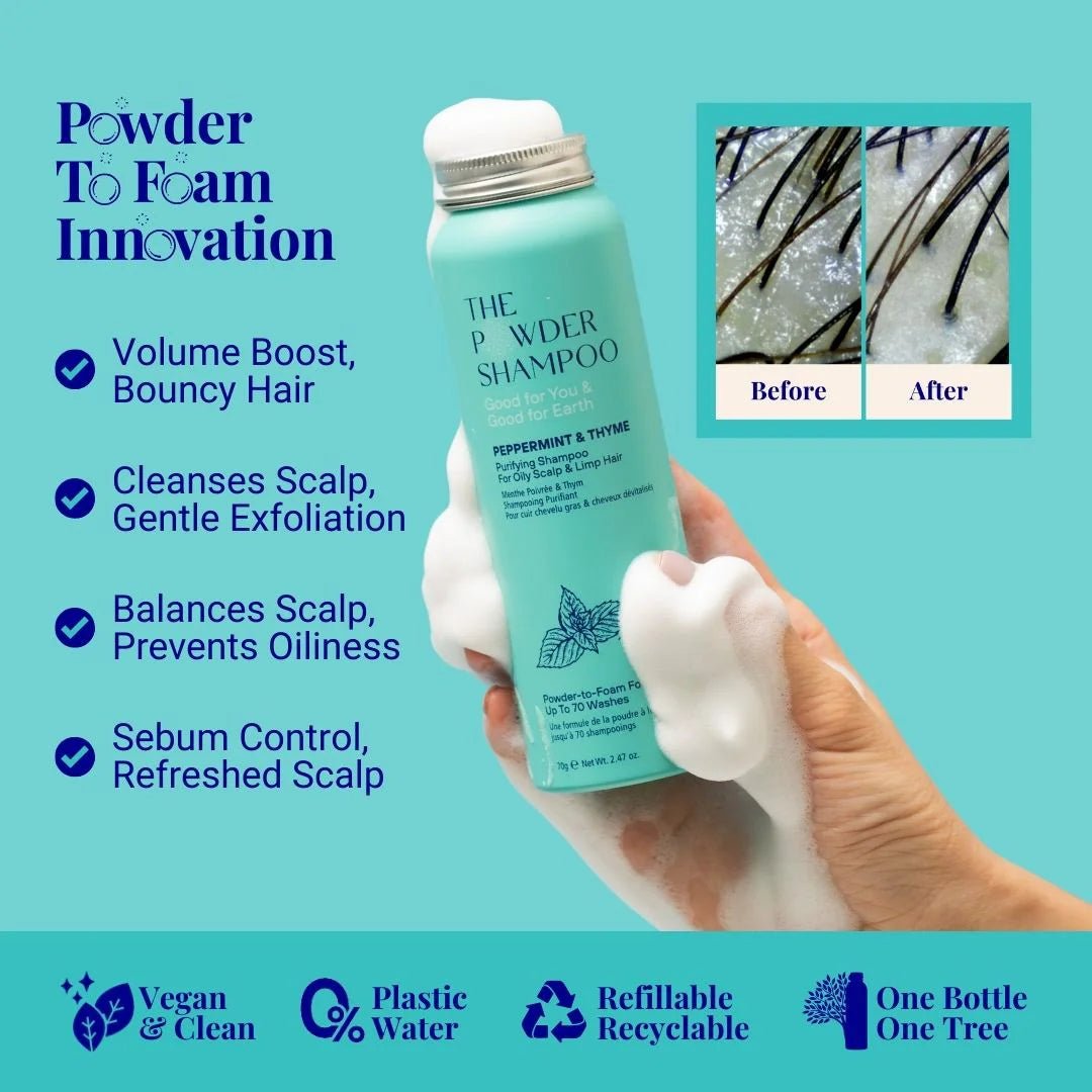 The Powder Shampoo Purifying Shampoo Peppermint & Thyme 20g