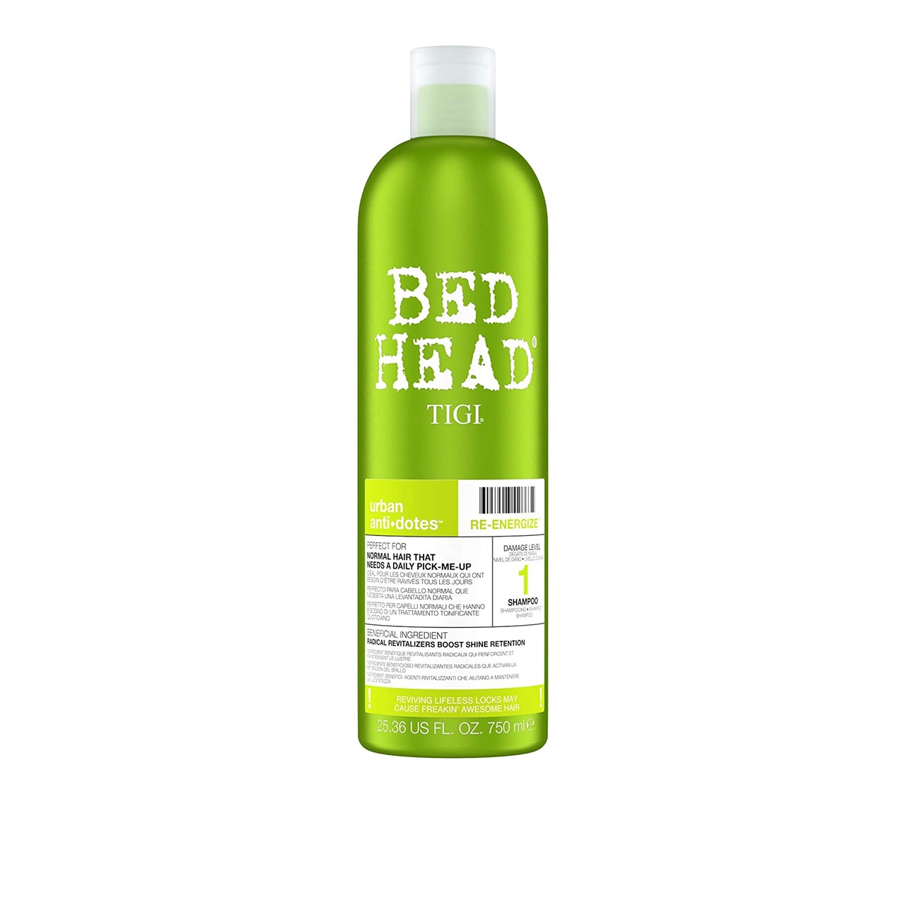 TIGI Bed Head Urban Anti+Dotes 1 Re-Energize شامبو 750ml