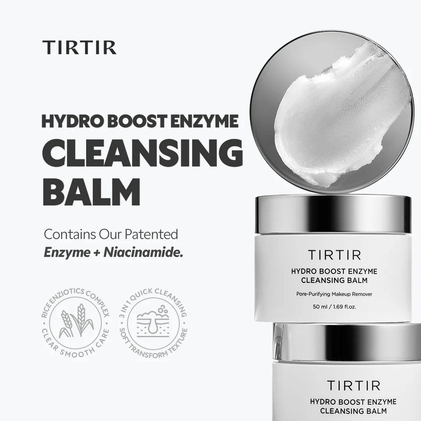 TIRTIR Hydro Boost Enzyme Cleansing Balm 50ml (1.69floz)