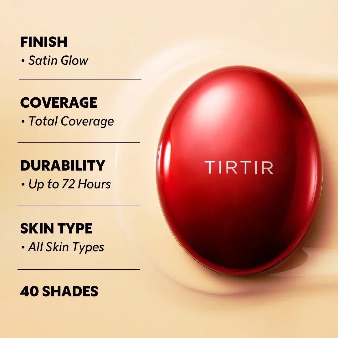 TIRTIR Mask Fit Red Cushion Foundation 21C Cool Ivory 18g