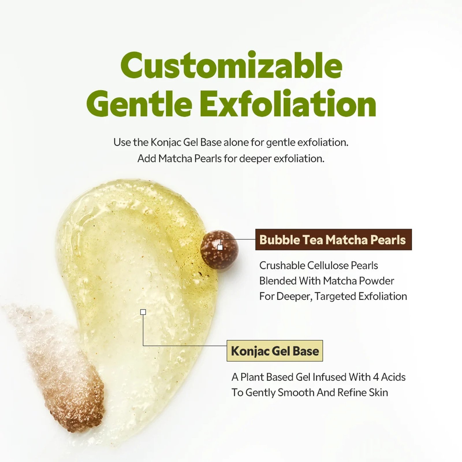 TIRTIR Matcha Bubble Tea Scrub 95g