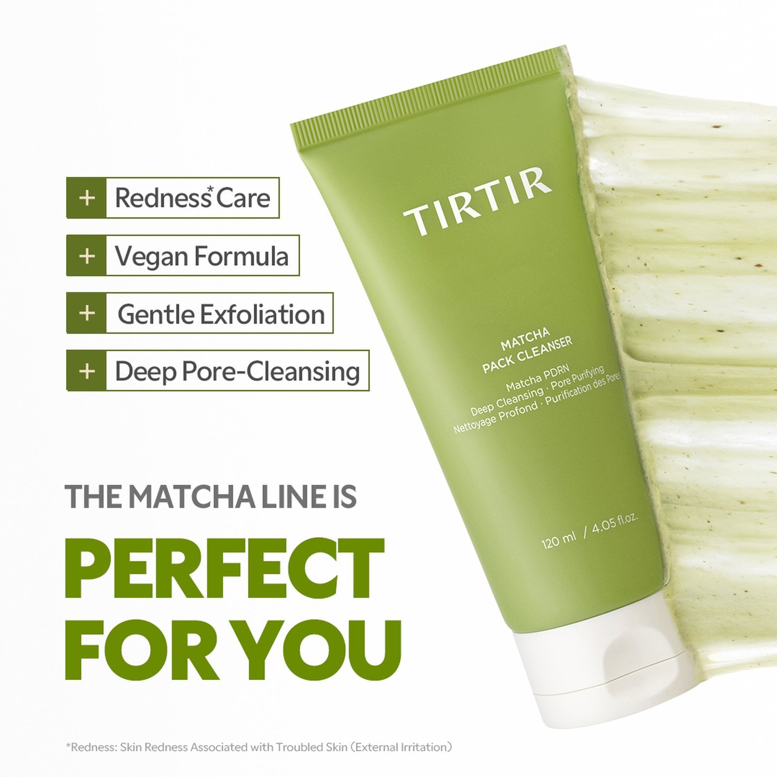 TIRTIR Matcha Pack Cleanser 120ml