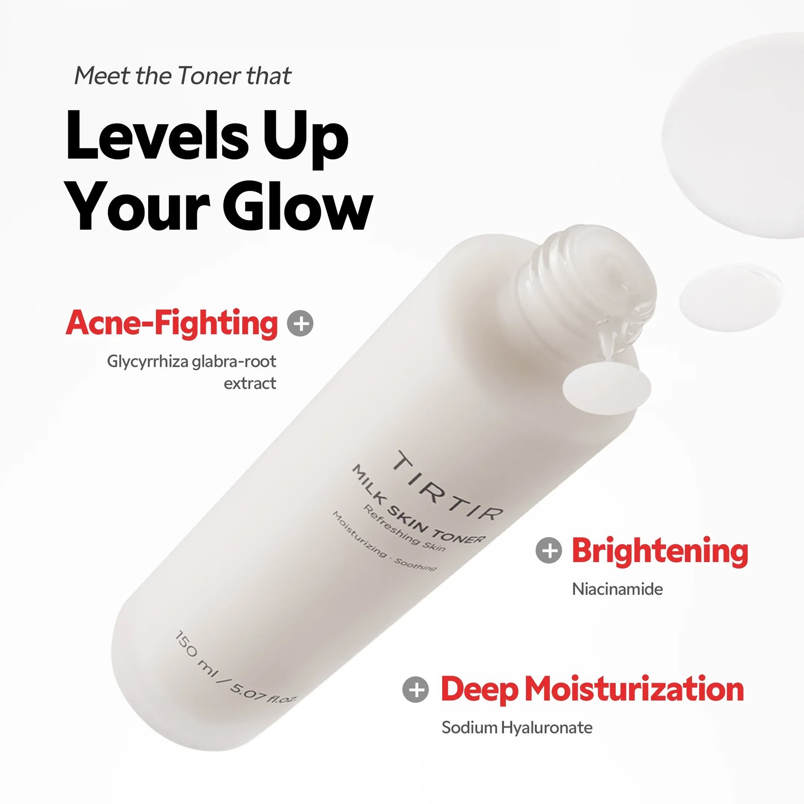TIRTIR Milk Skin Toner 150ml (5.07floz)