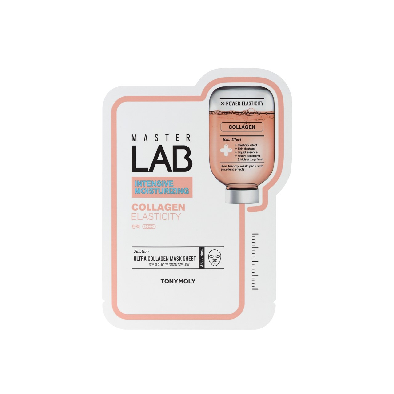 TONYMOLY Master Lab Mascarilla Facial de Colágeno Cuidado Intensivo de Elasticidad 19g