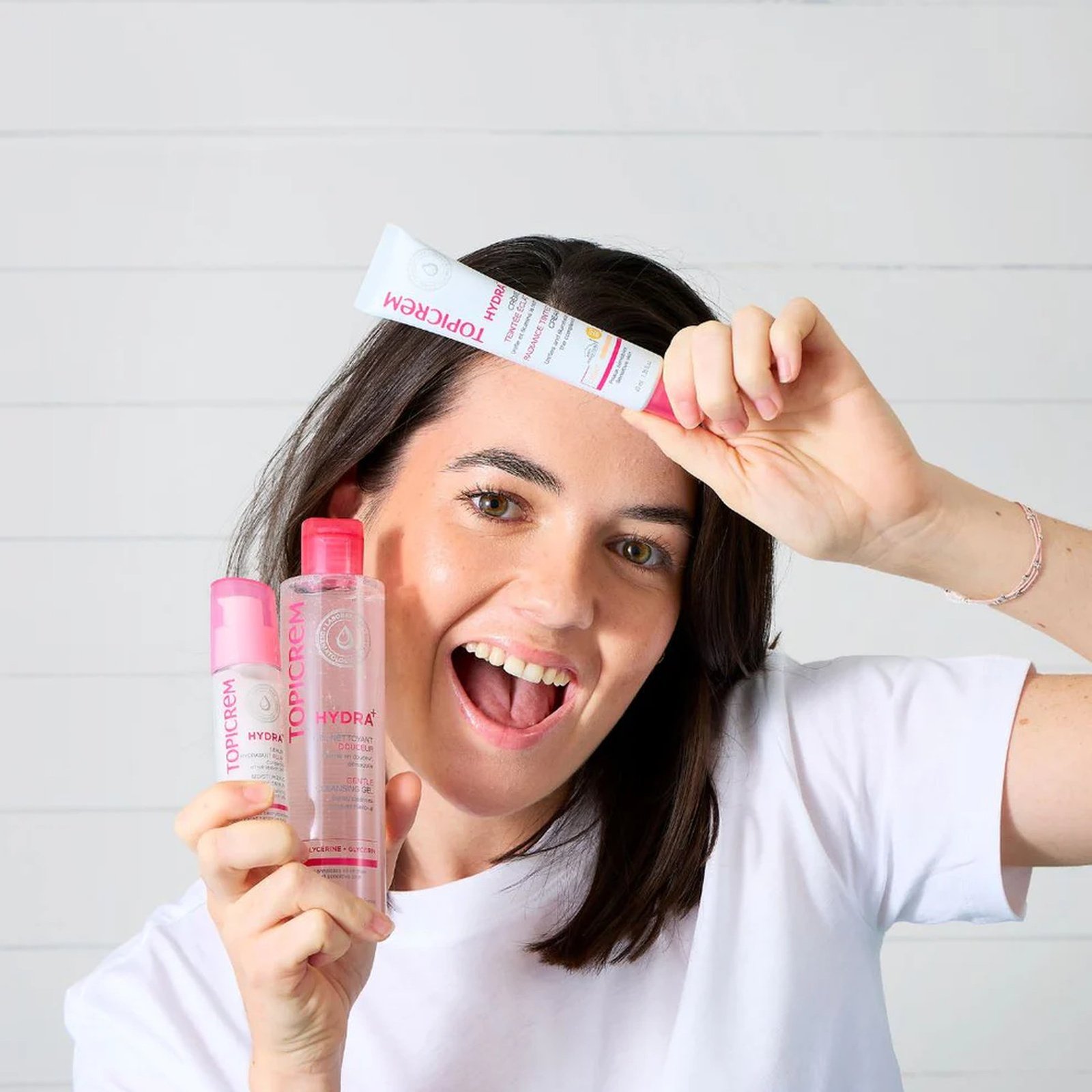 Topicrem Hydra+ Тонований Крем для Сяйва SPF50 Light 40 мл