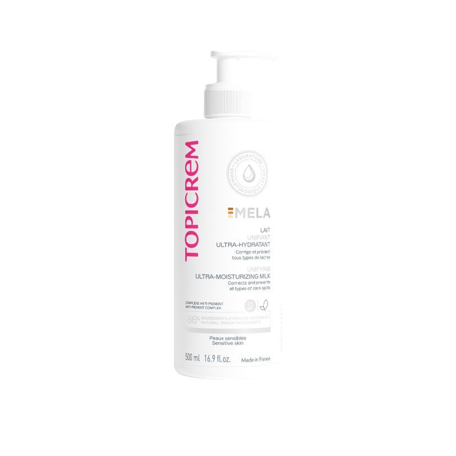Topicrem MELA Unifying Ultra-Moisturizing Milk SPF15