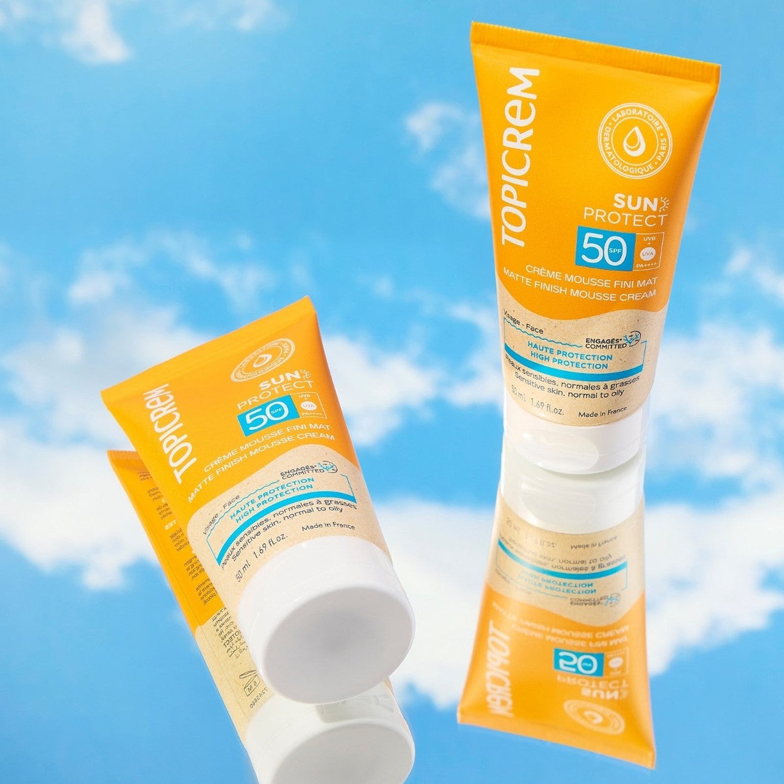 Topicrem Sun Protect Matte Finish Mousse Cream SPF50 50ml