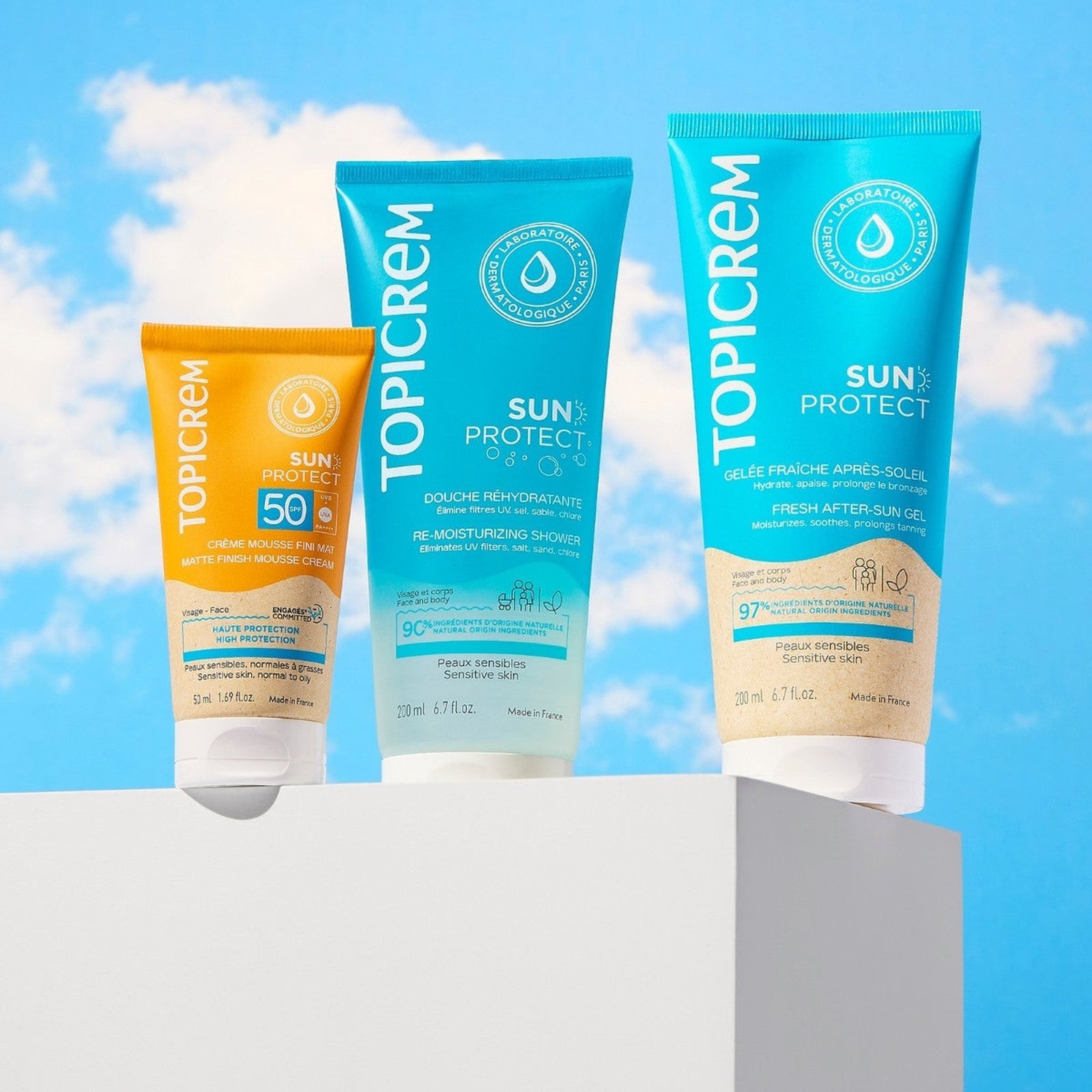 Topicrem Sun Protect Matte Finish Mousse Cream SPF50 50ml