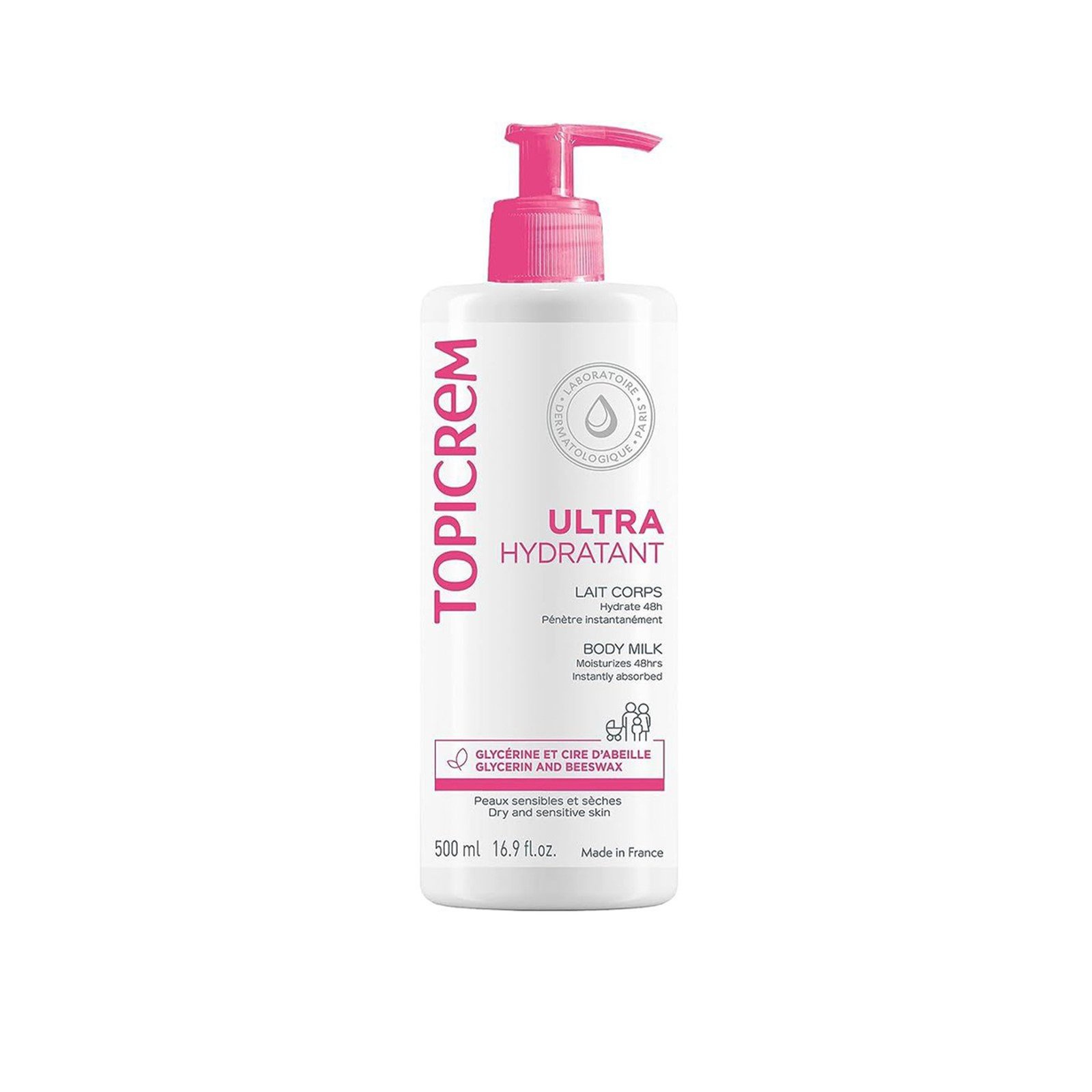 Topicrem Ultra-Moisturizing حليب الجسم فائق الترطيب 500ml