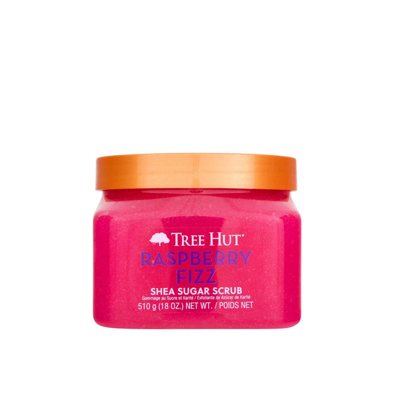 Tree Hut Raspberry Fizz مقشر السكر بزبدة الشيا 510g