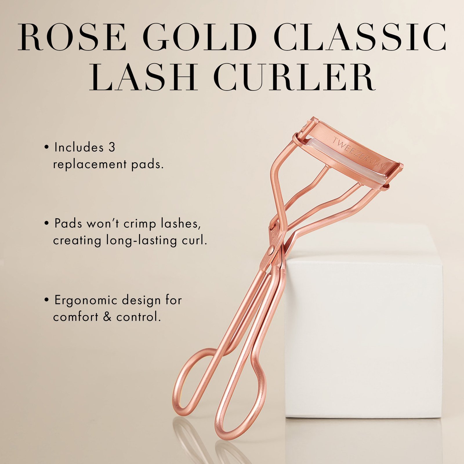 Tweezerman Classic Lash Curler Rose Gold