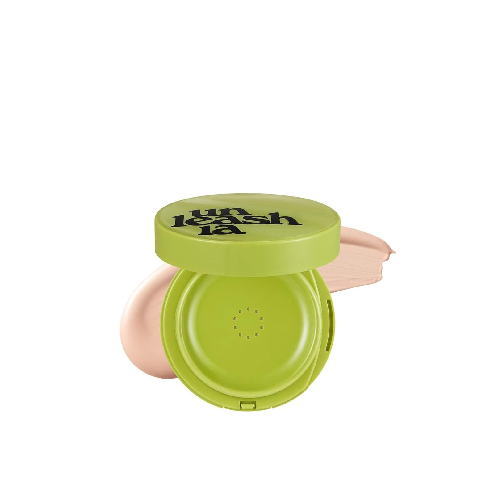 Unleashia Satin Wear كوشن أساس صحي أخضر SPF30 18C Seashell 15g