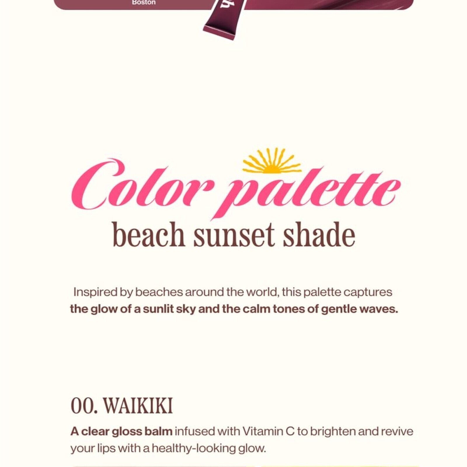Unleashia Sunset Dazzle Gloss Balm No.3 Ibiza 10g