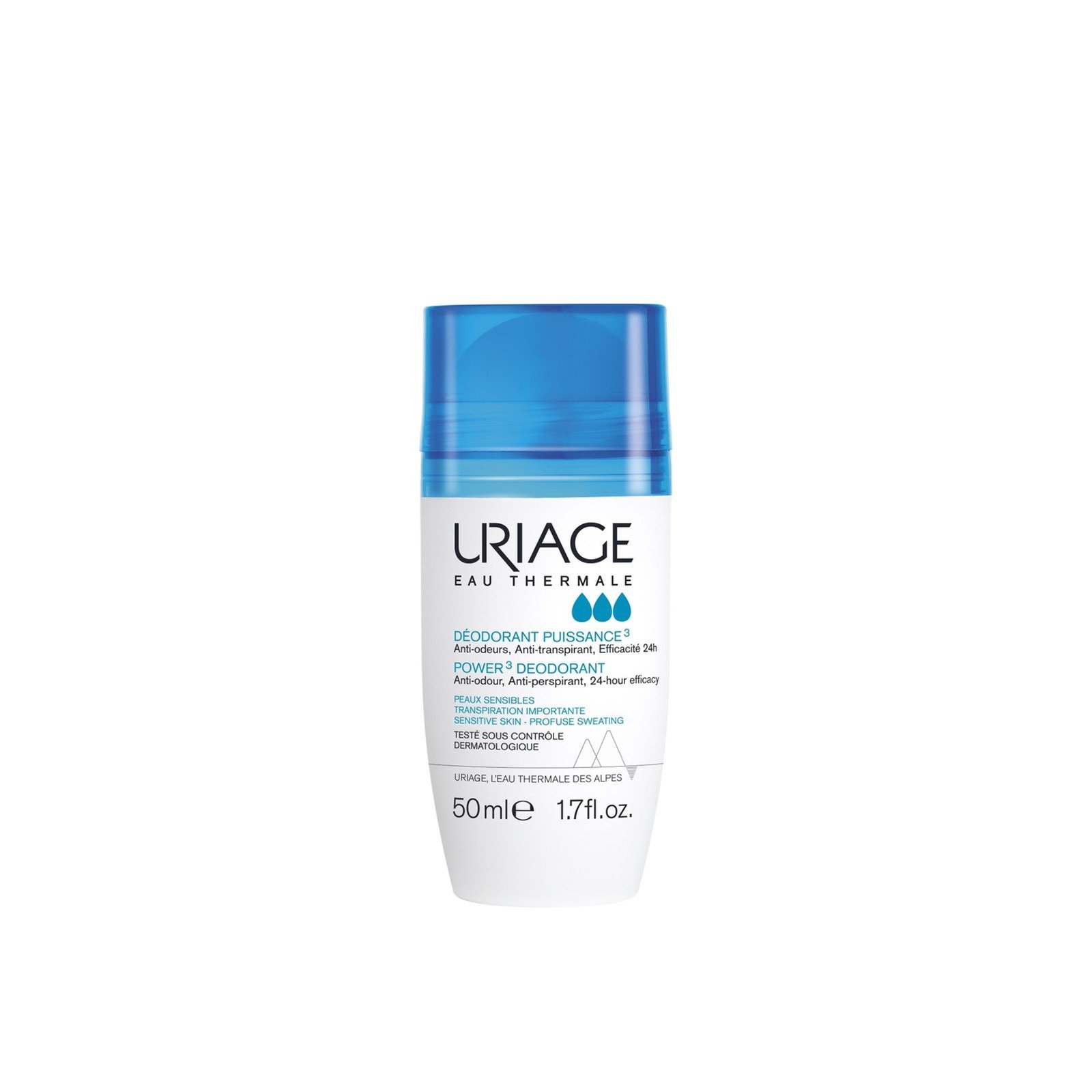 Uriage Power3 Deodorant Roll-On Excess Perspiration 50ml
