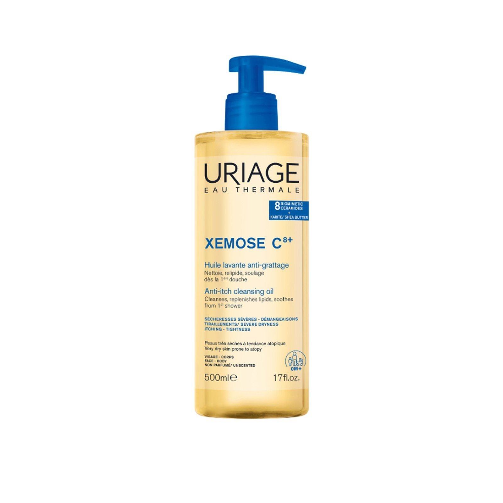 Uriage Xémose C8+ Reinigungsöl Gegen Juckreiz 500ml