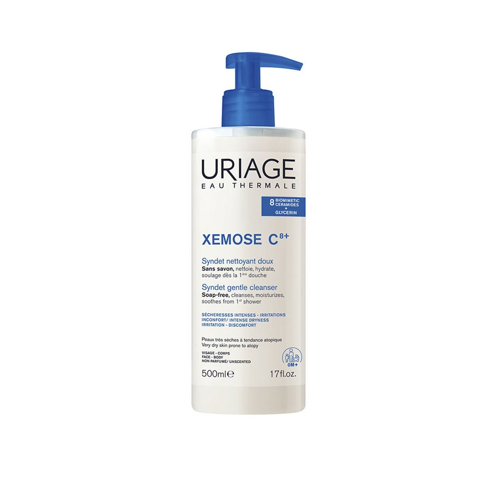 Uriage Xémose C8+ Syndet Gel de Limpeza Suave 500ml