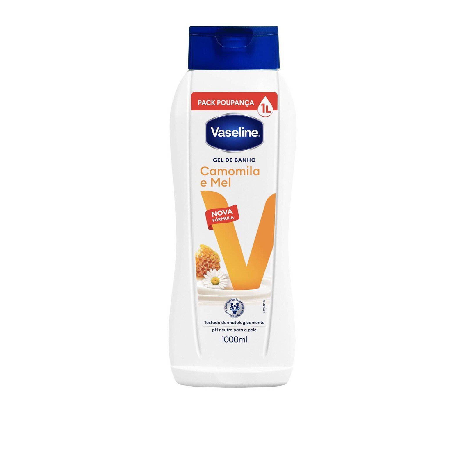 Vaseline جل استحمام بالبابونج والعسل 1L