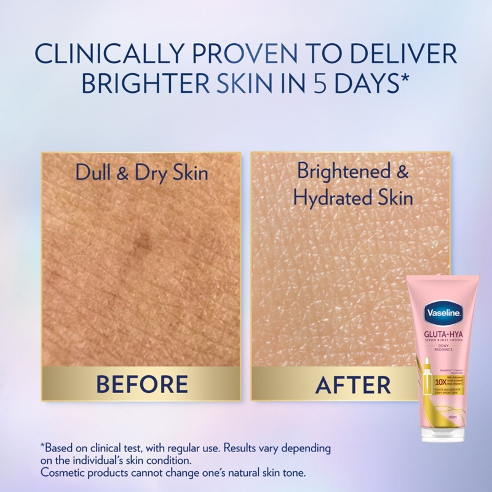 Vaseline Gluta-Hya Dewy Radiance Serum Burst Lotion 200ml