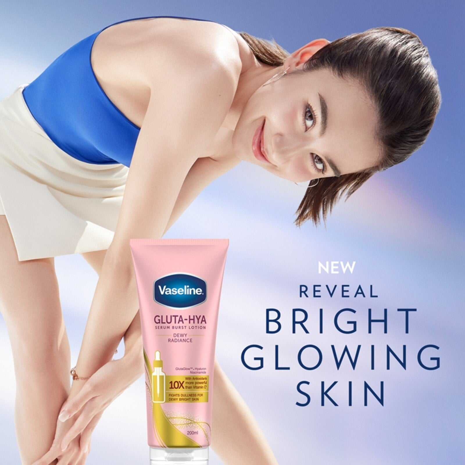 Vaseline Gluta-Hya Dewy Radiance Serum Burst Lotion 75ml