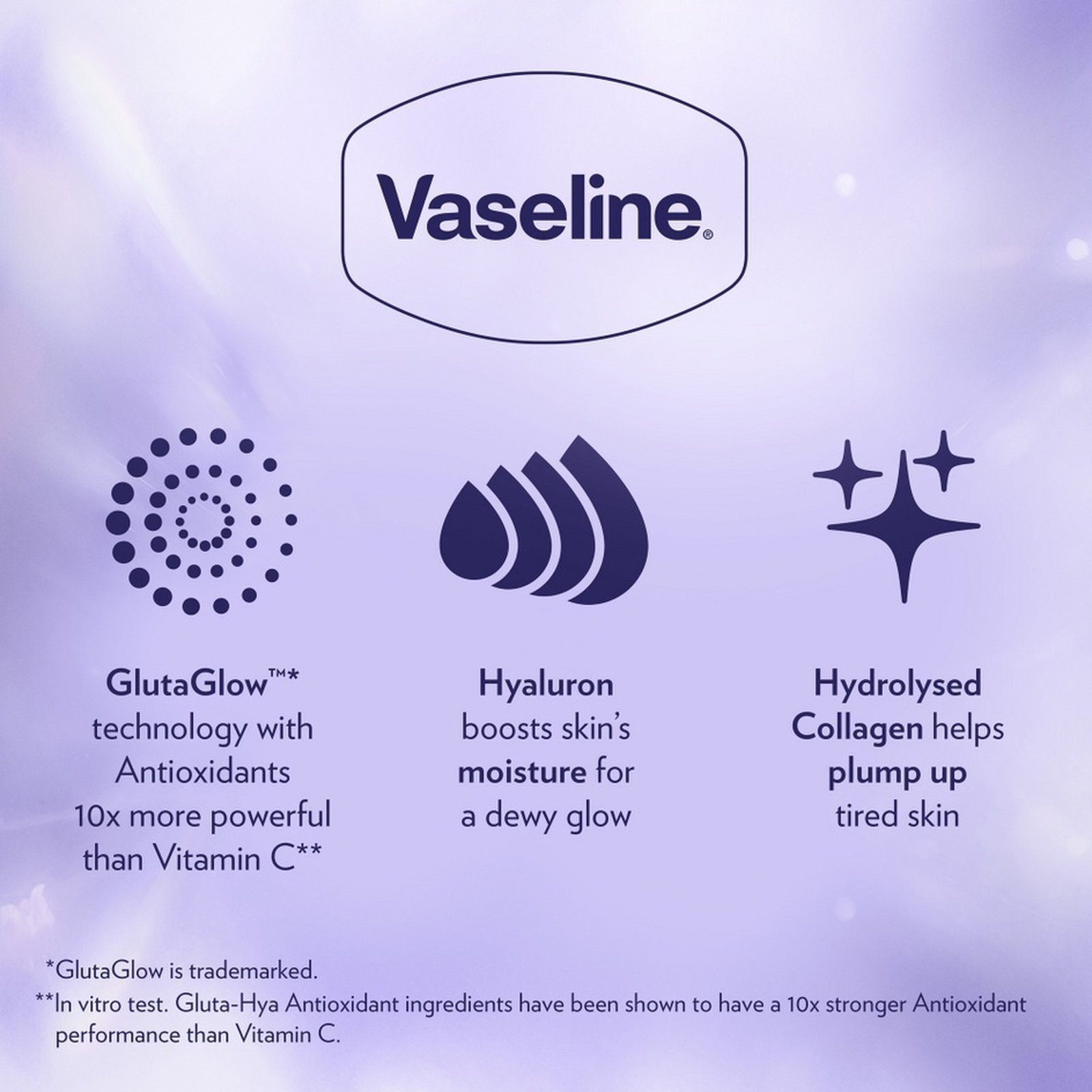 Vaseline Gluta-Hya Overnight Radiance Serum Burst Lotion 200ml