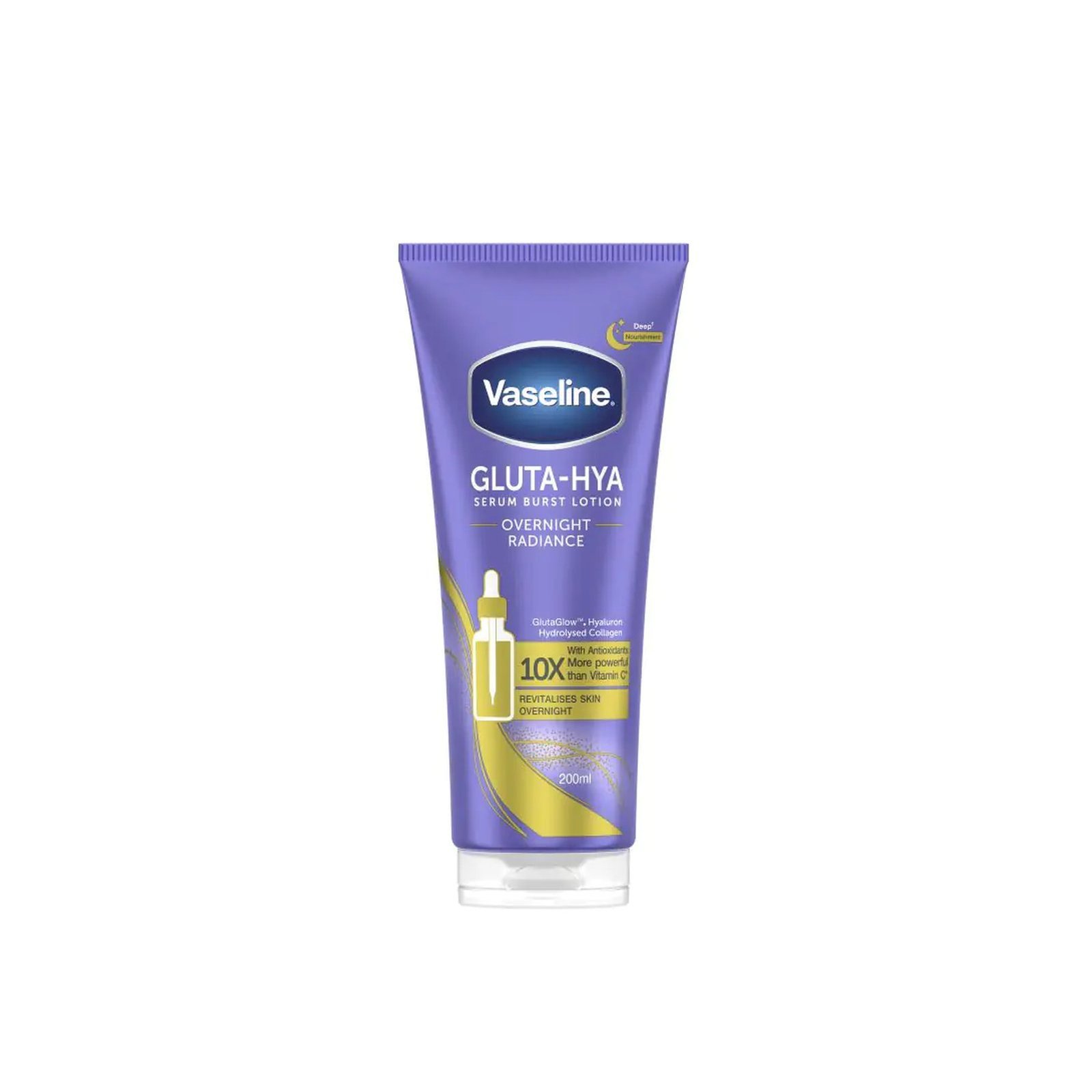 Vaseline Gluta-Hya Overnight Radiance Serum Burst Lotion 200ml