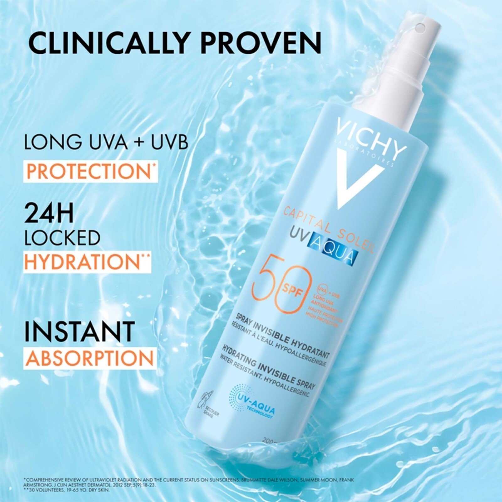 Vichy Capital Soleil UV Aqua Spray Invisible Hidratante SPF50 200ml