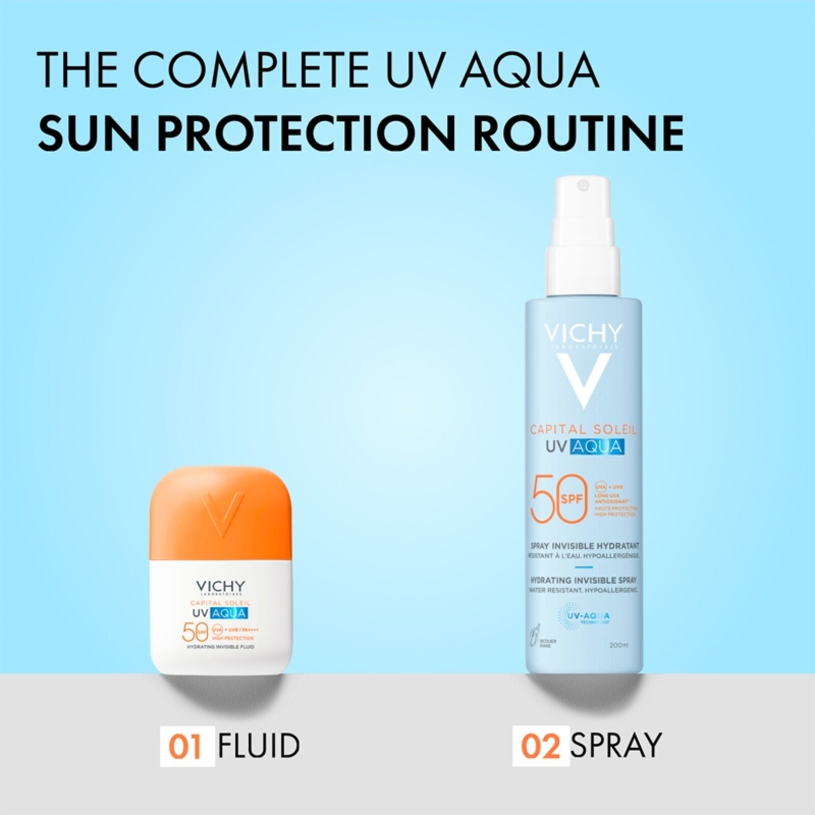Vichy Capital Soleil UV Aqua Spray Invisible Hidratante SPF50 200ml