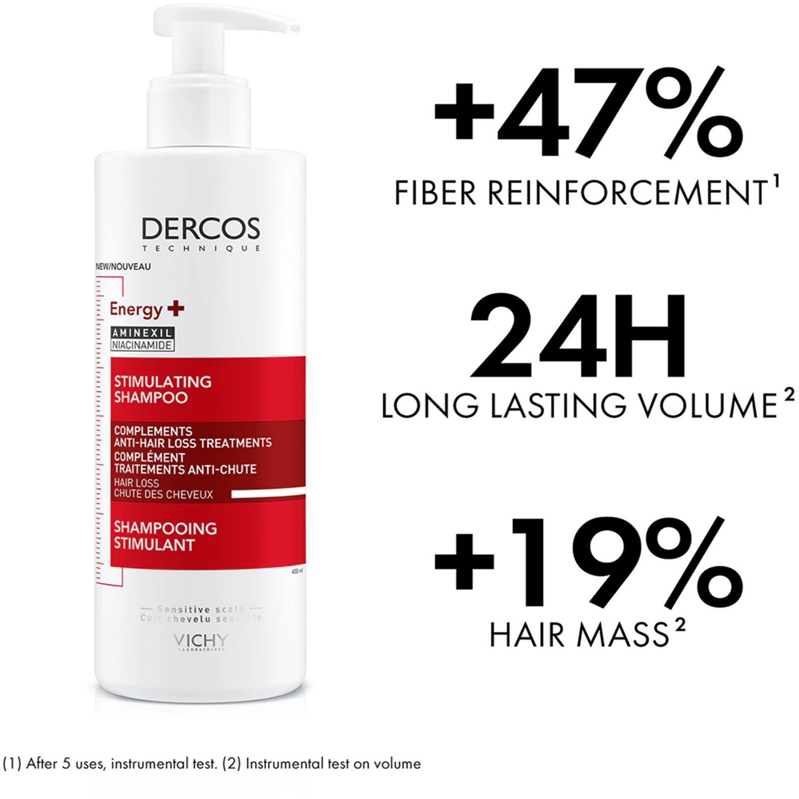 Vichy Dercos Energising Stimulating Shampoo Hair Loss 400ml