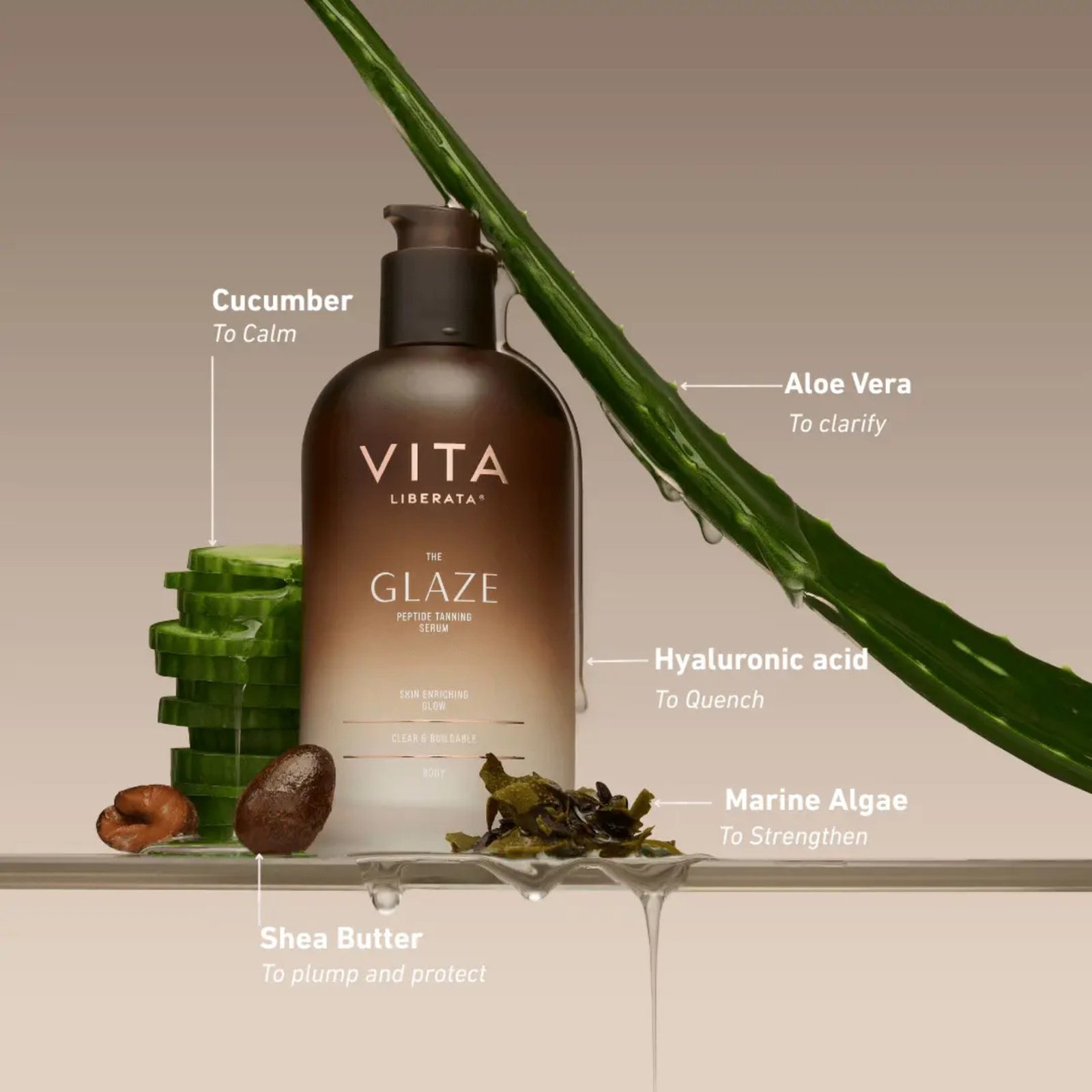Vita Liberata The Glaze Peptide Tanning Serum 150ml