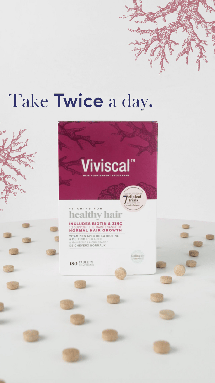 Viviscal Healthy Hair Vitamins Supplement Tablets Hair Loss x30
