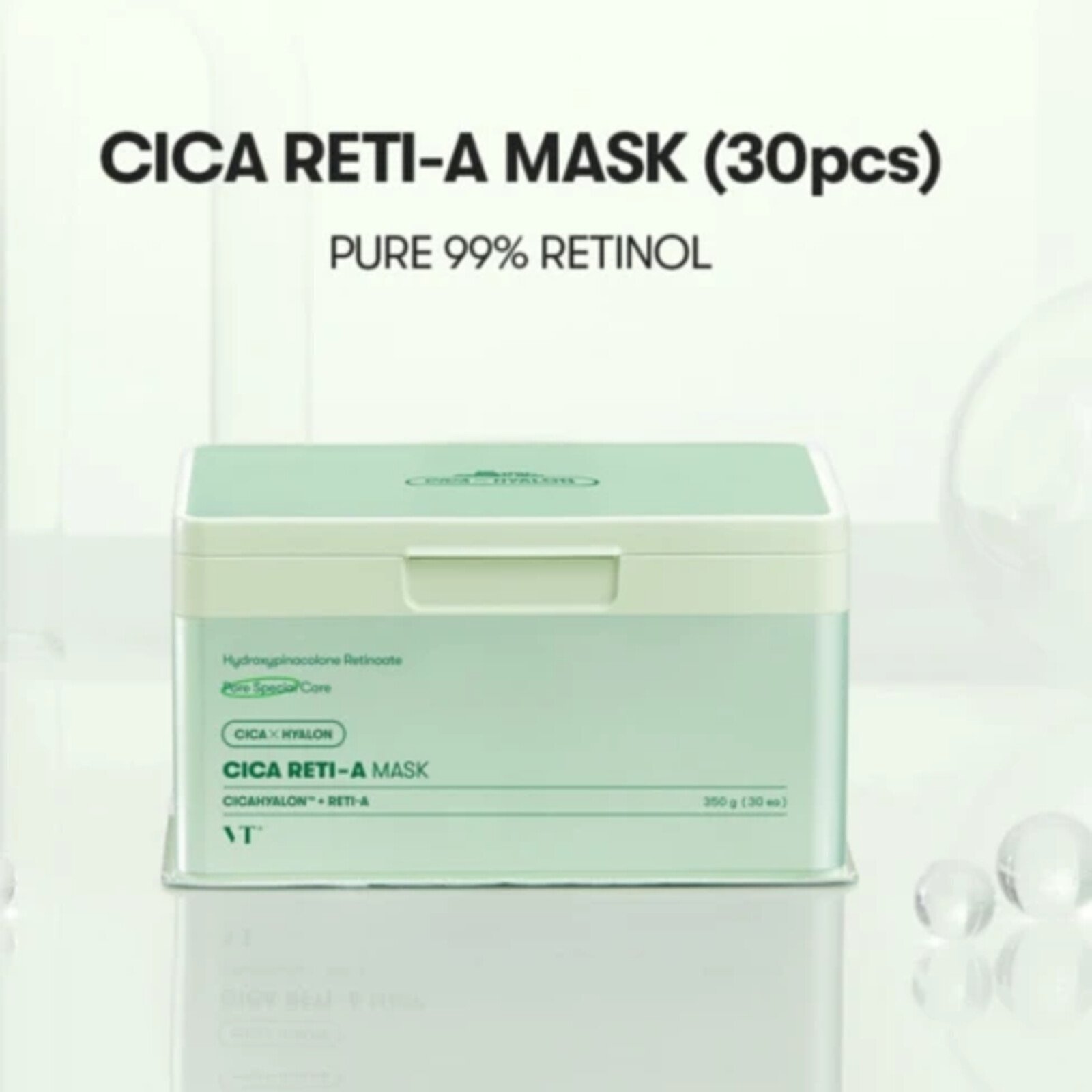 VT Cosmetics CICA Reti-A Maska Hidratantni and Piling Maska za Lice Set in a Sheet x30