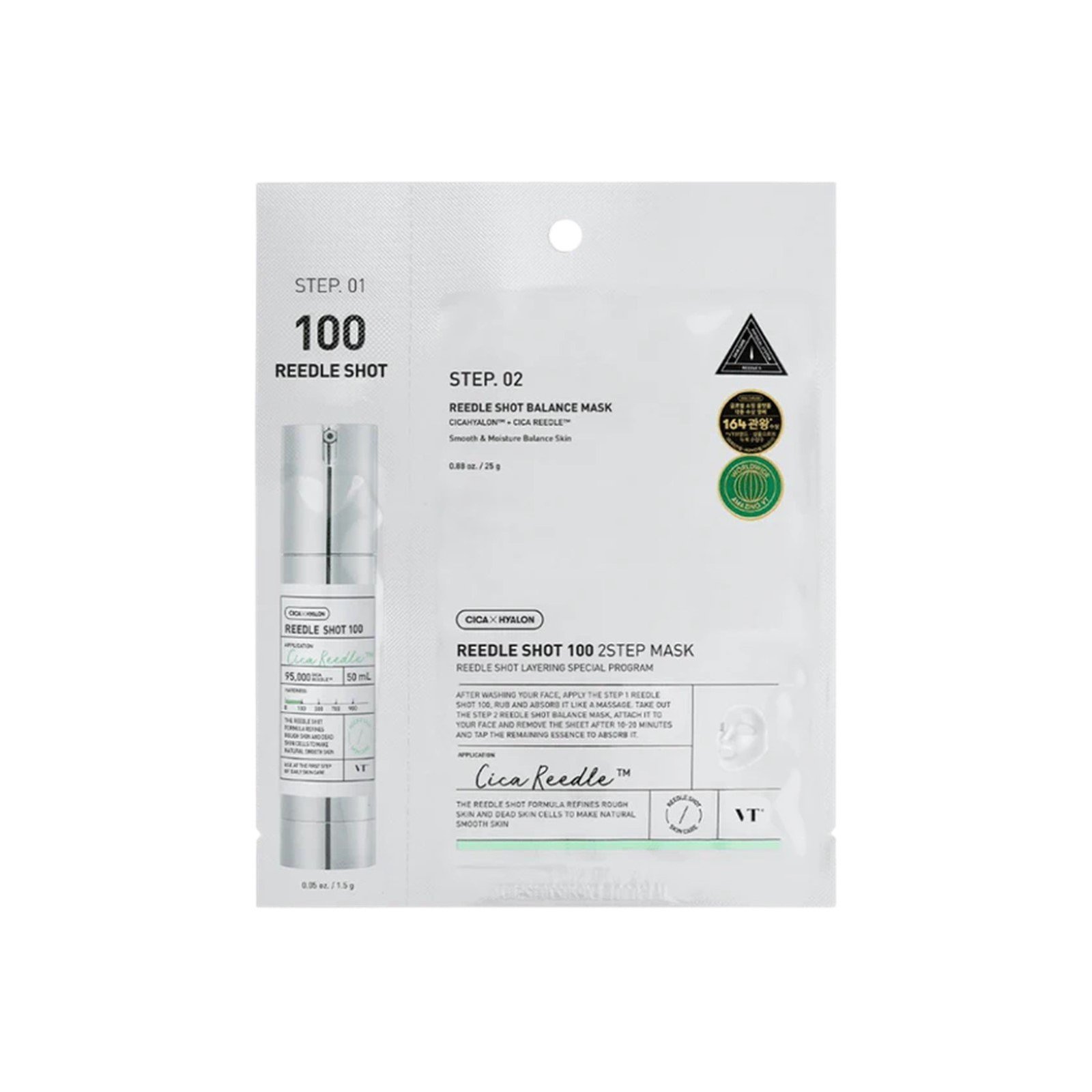VT Cosmetics Cica Reedle Shot 100 Máscara 2 Passos