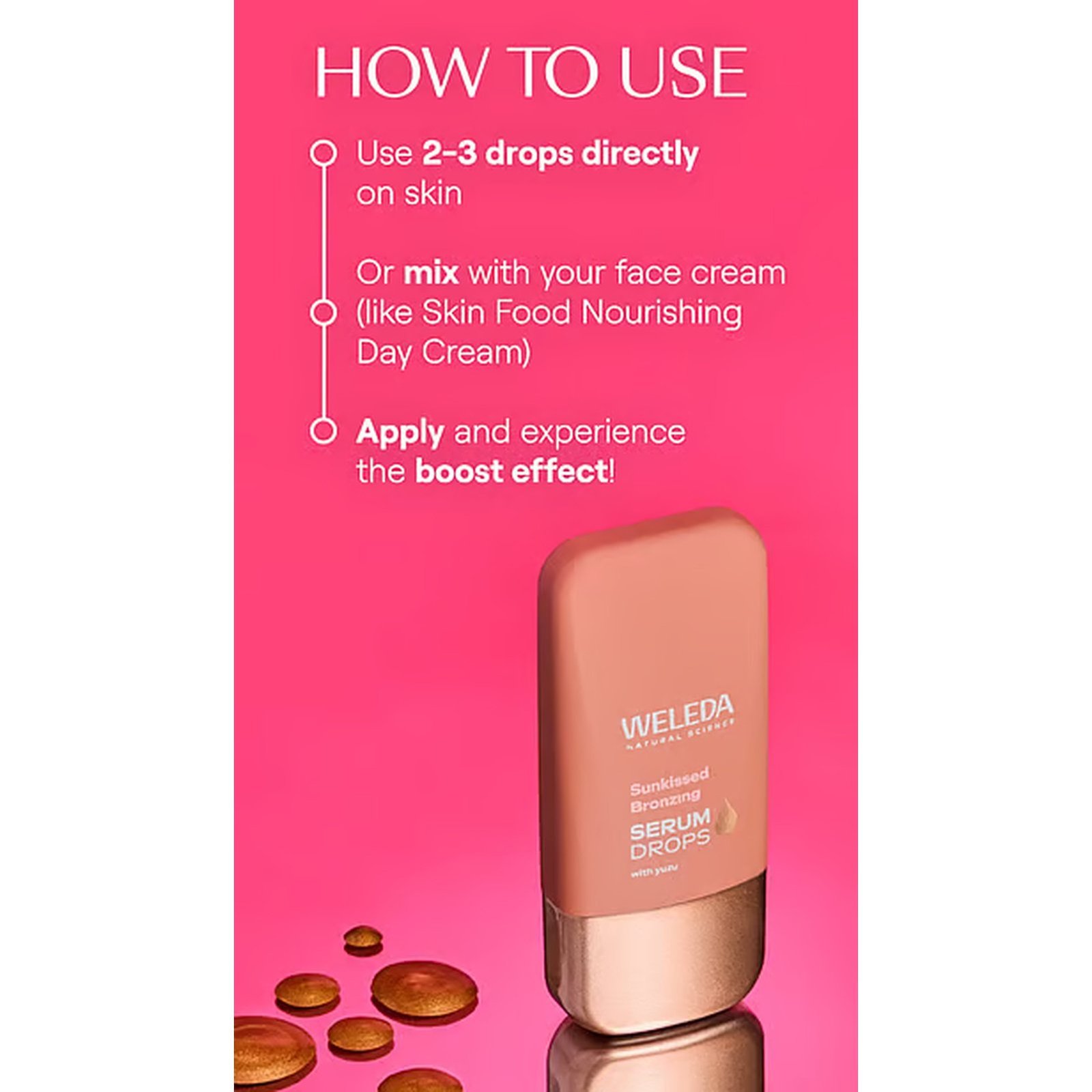 Weleda قطرات سيروم التسمير «Sunkissed» 30 مل