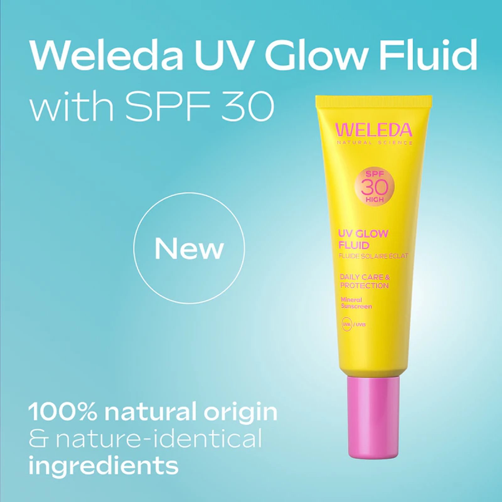 Weleda واقي شمسي معدني سائل متوهج بالأشعة فوق البنفسجية SPF30 30 مل
