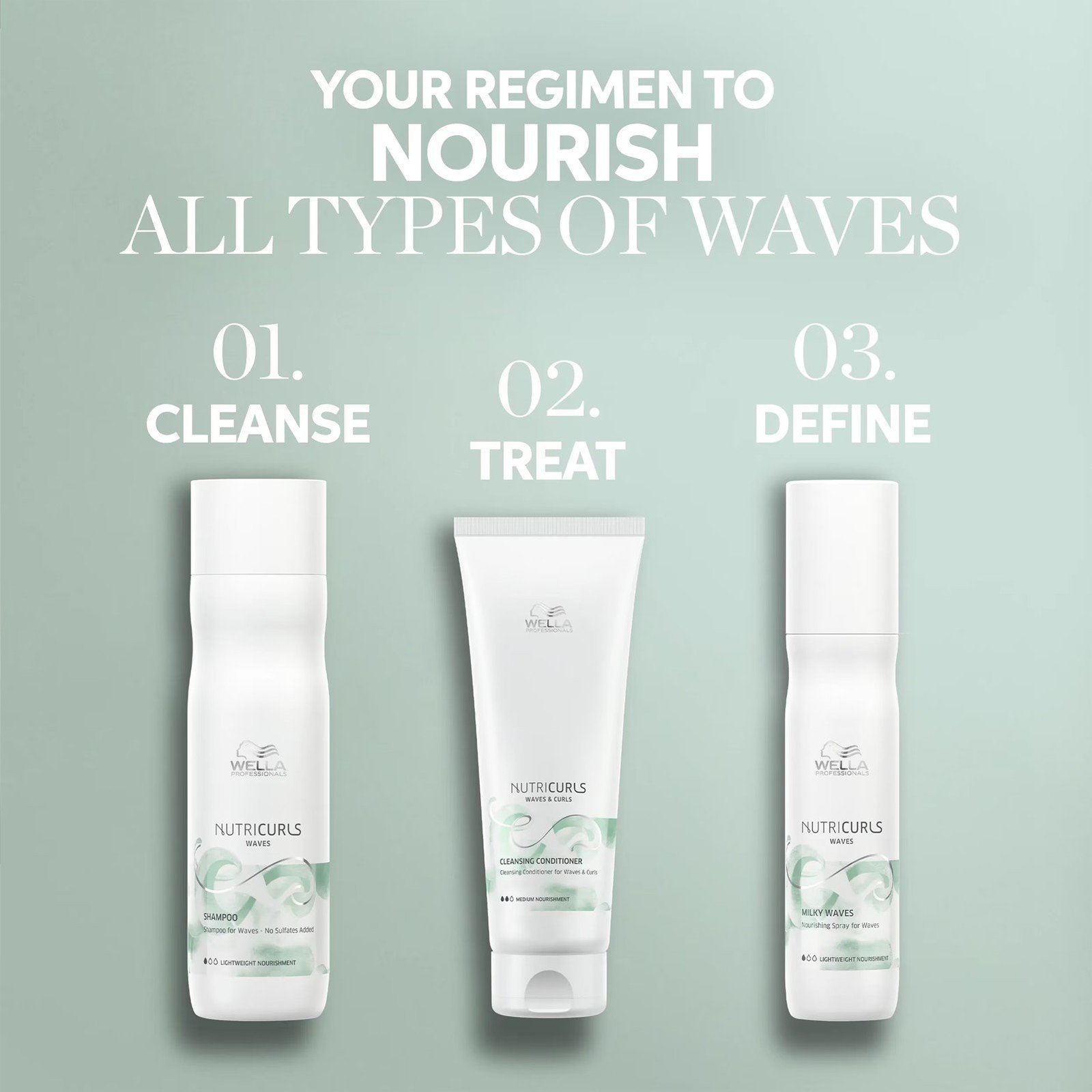 Wella Nutricurls Waves & Curls Cleansing Conditioner 250ml